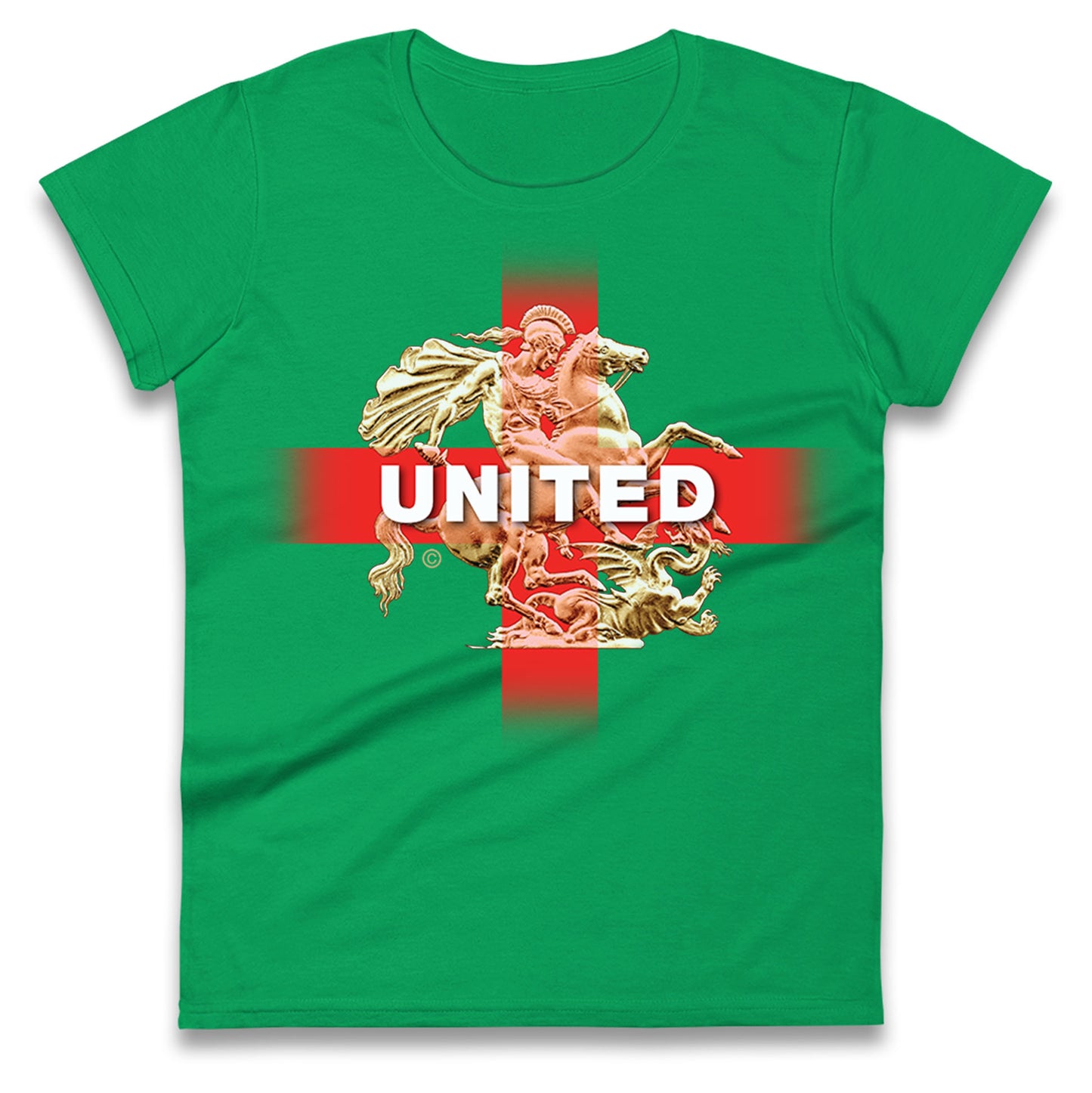 United St George & The Dragon Womens Tee Top