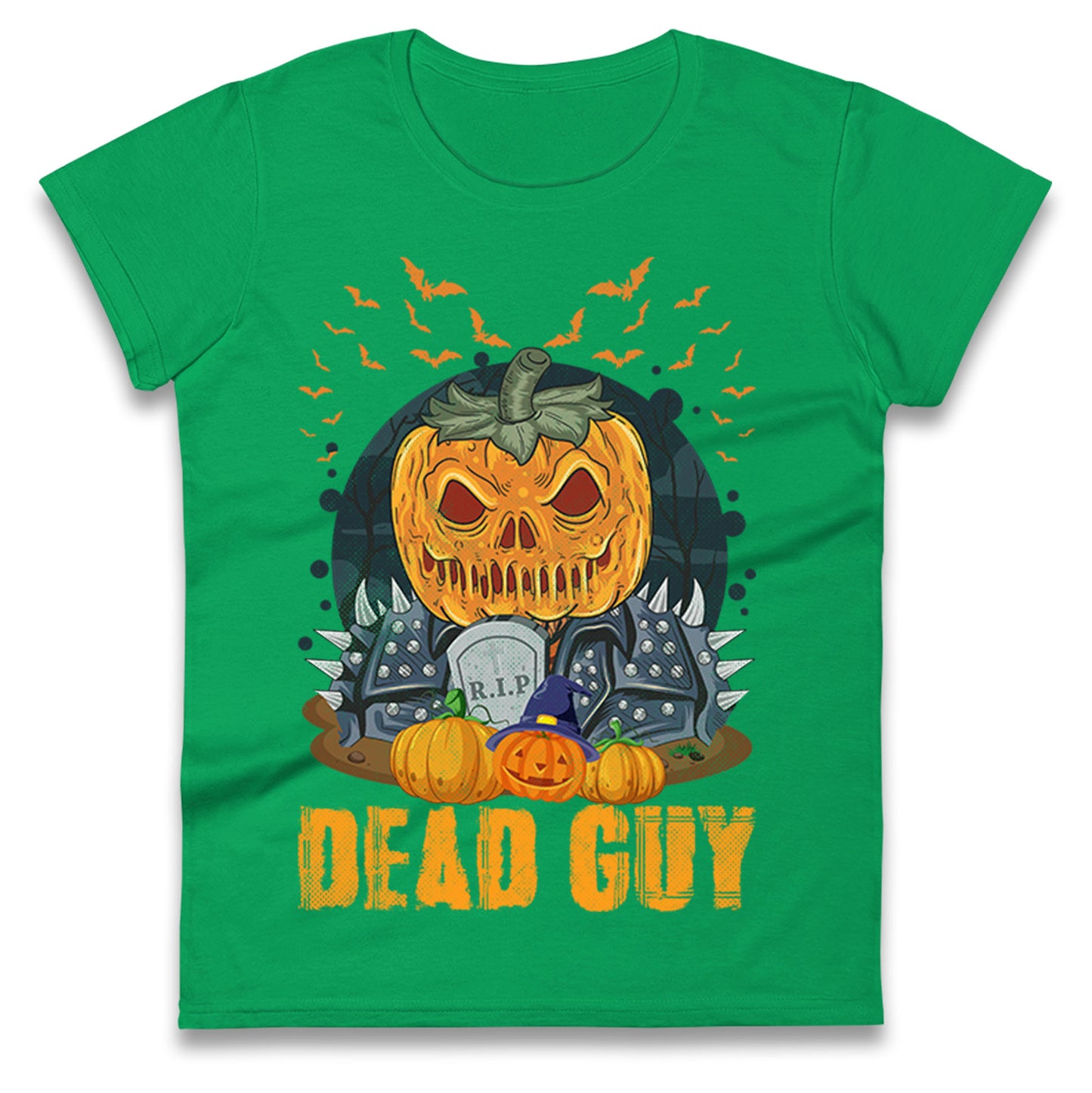 Scary Pumpkin Dead Guy Halloween t shirt