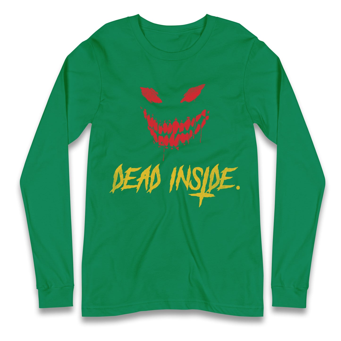 Horror Face Dead Inside Halloween Long Sleeve T Shirt