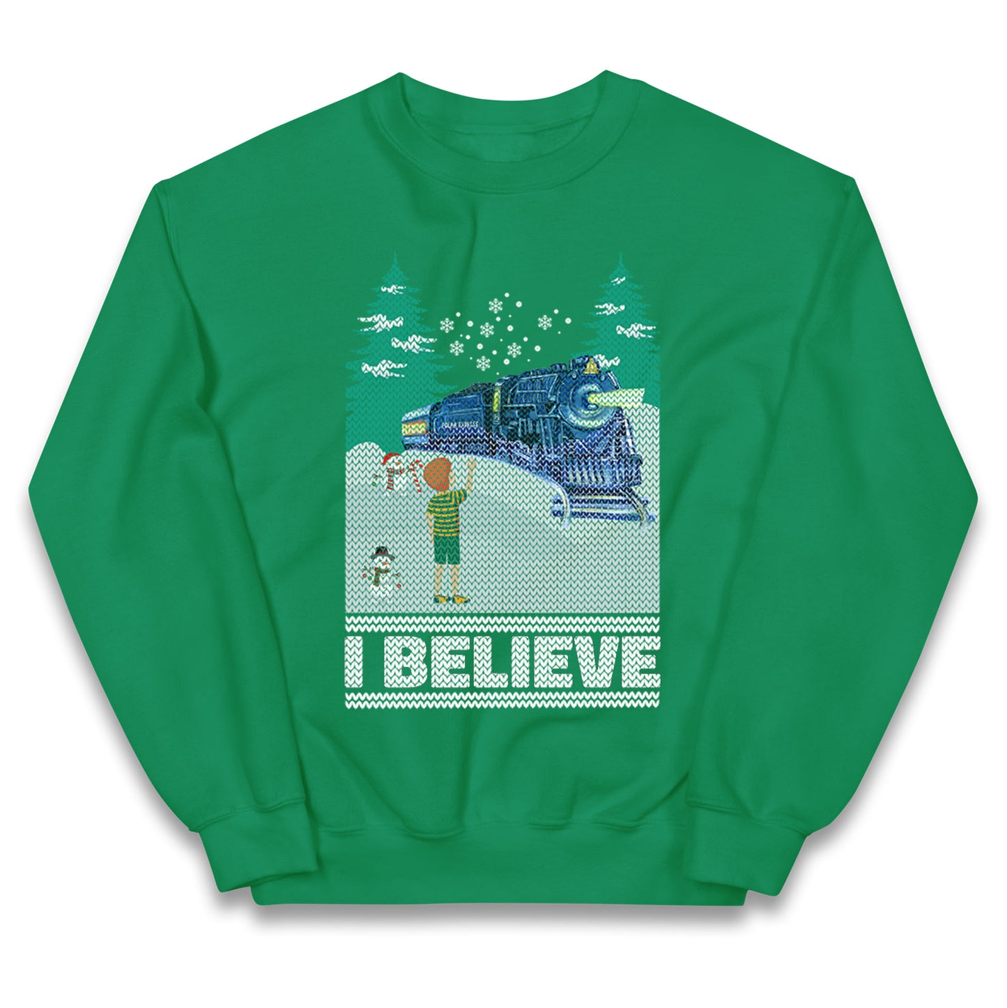 I Beleive Polar Express Christmas Kids Jumper