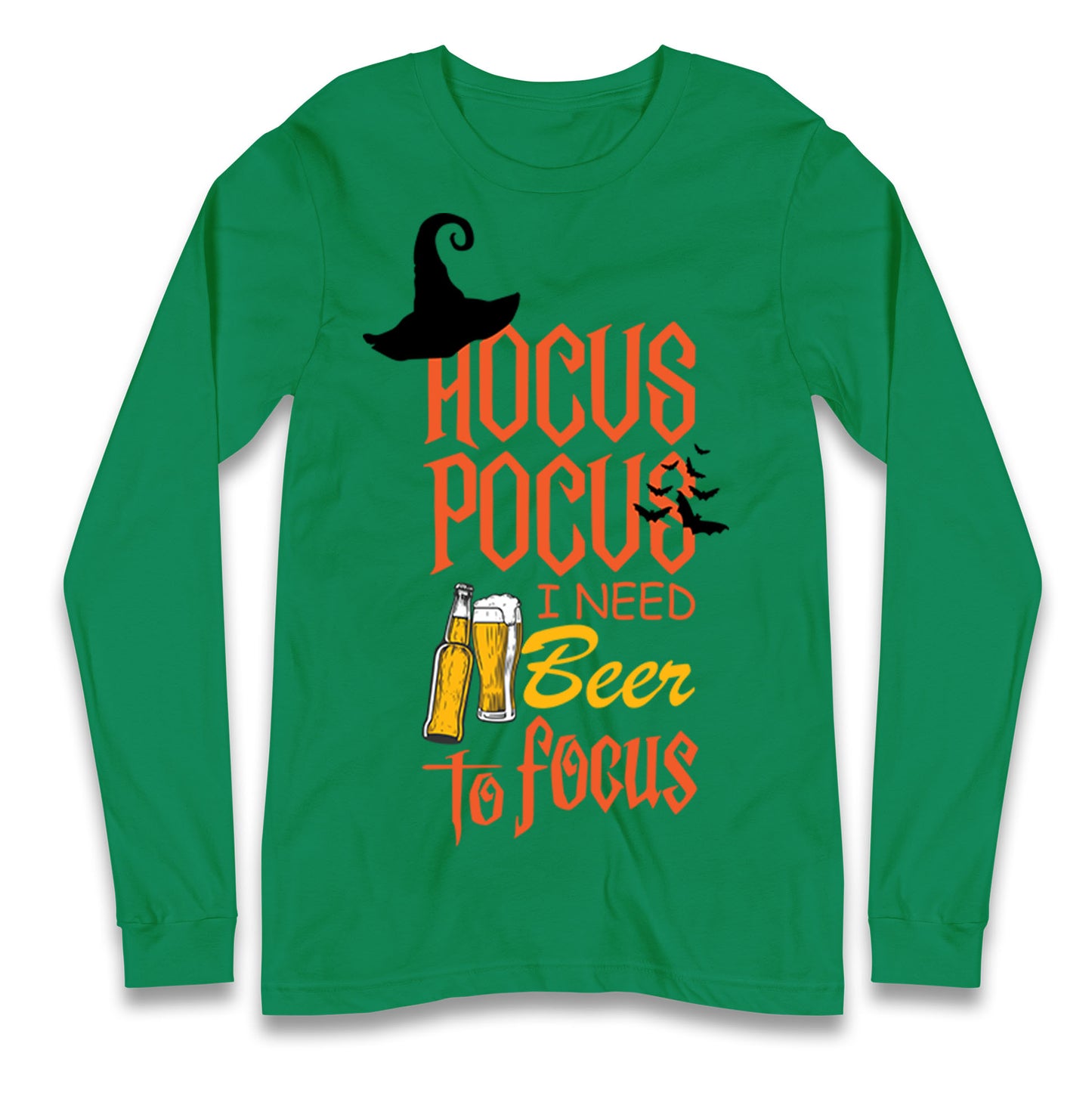 Hocus Pocus I Need Beer To Focus Halloween T Shirt