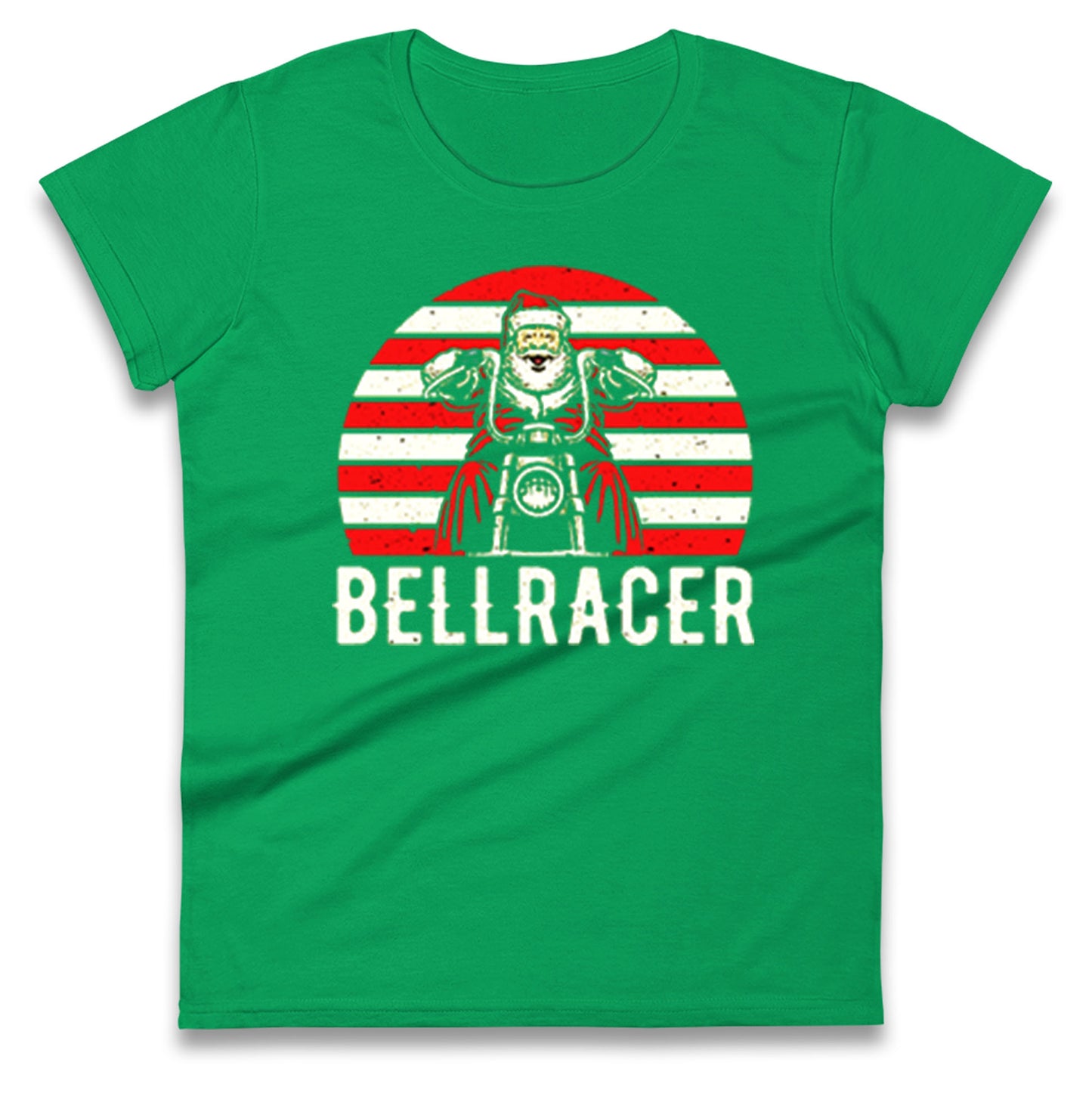 Bell Racer Christmas Womens t shirt