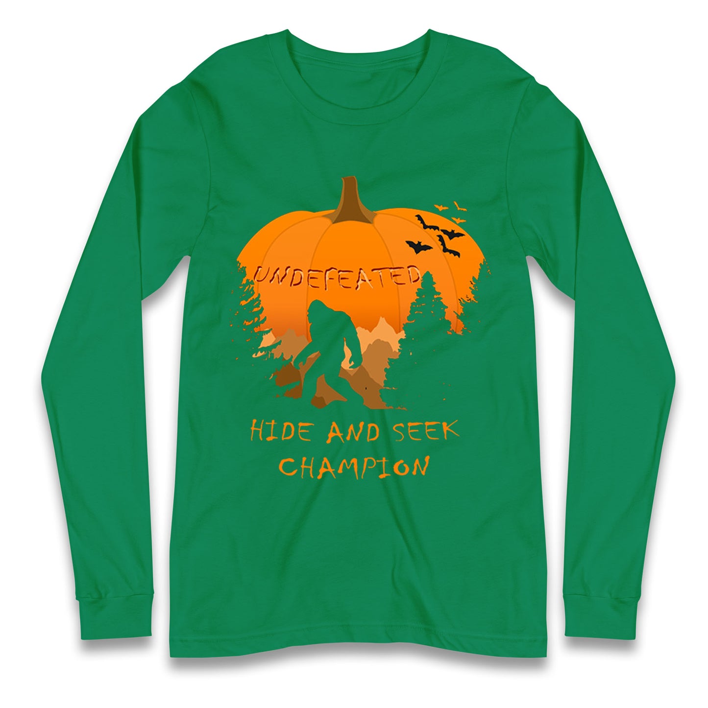 Big Foot Hide And Seek Halloween Long Sleeve T Shirt