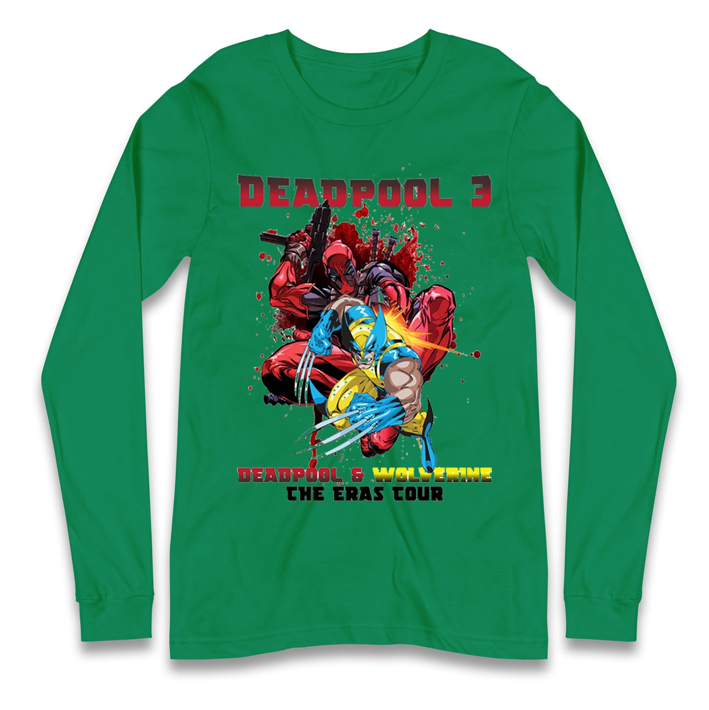 Deadpool and Wolverine The eras Tour Long Sleeve T Shirt