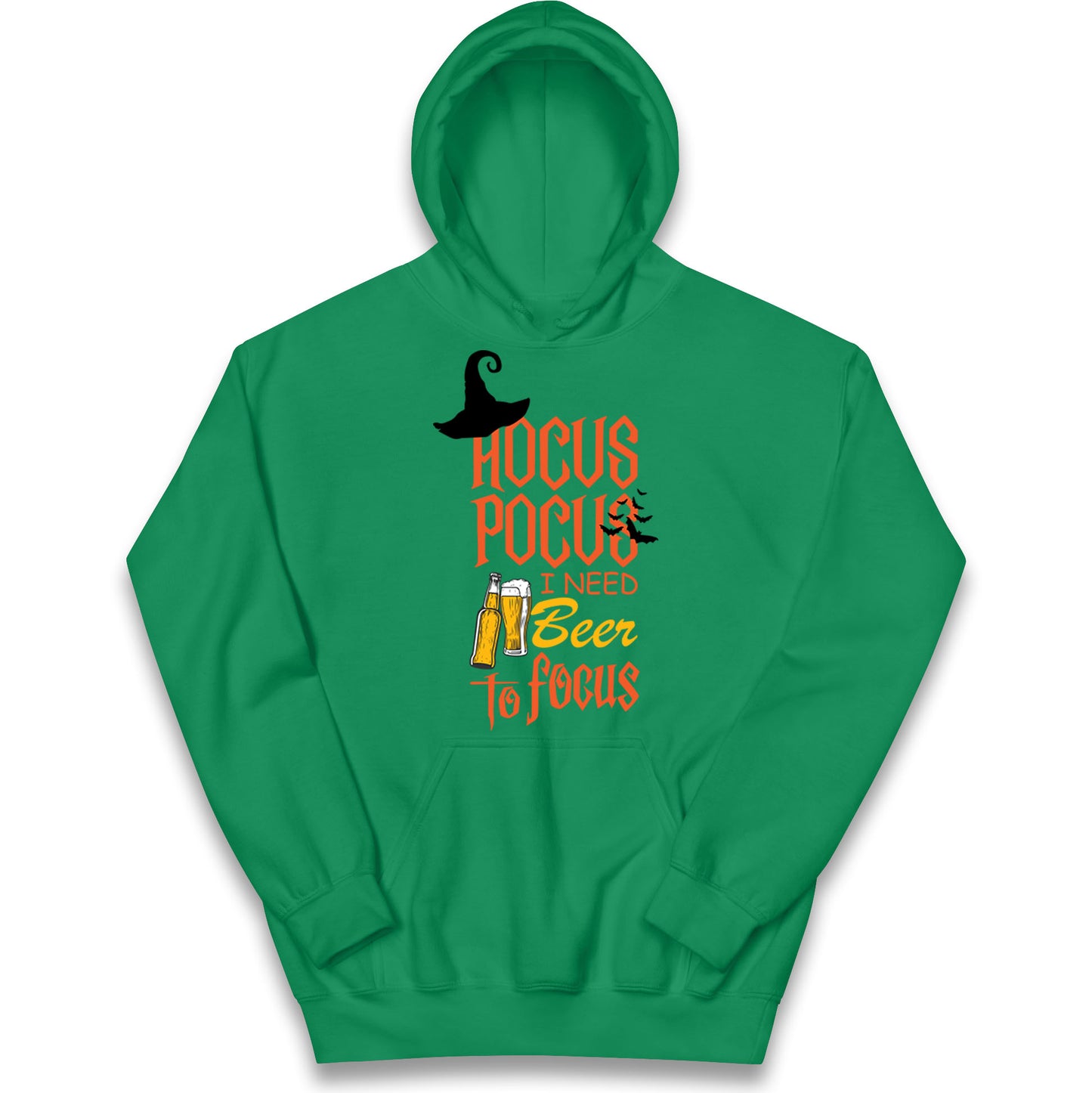 Hocus Pocus I Need Beer To Focus Halloween Hoodie