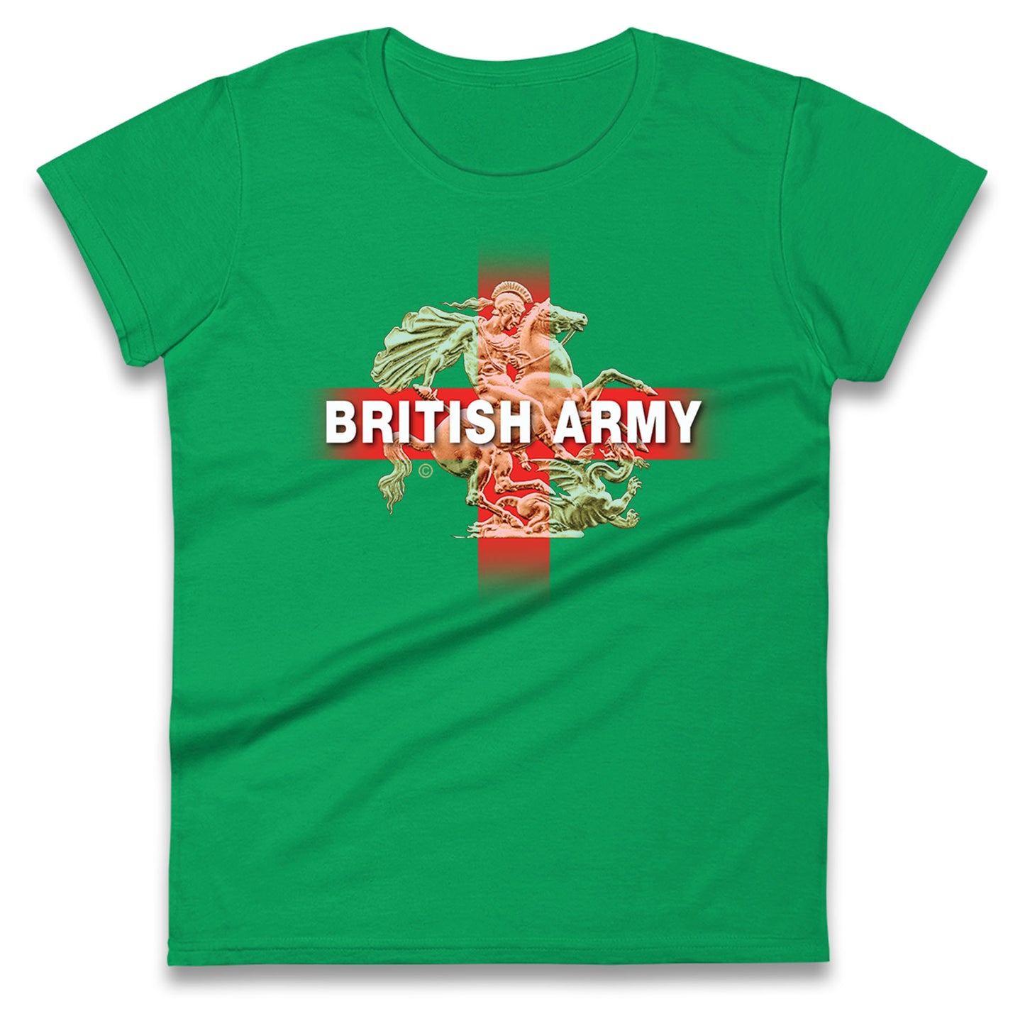 British Army St George & The Dragon Womens Tee Top