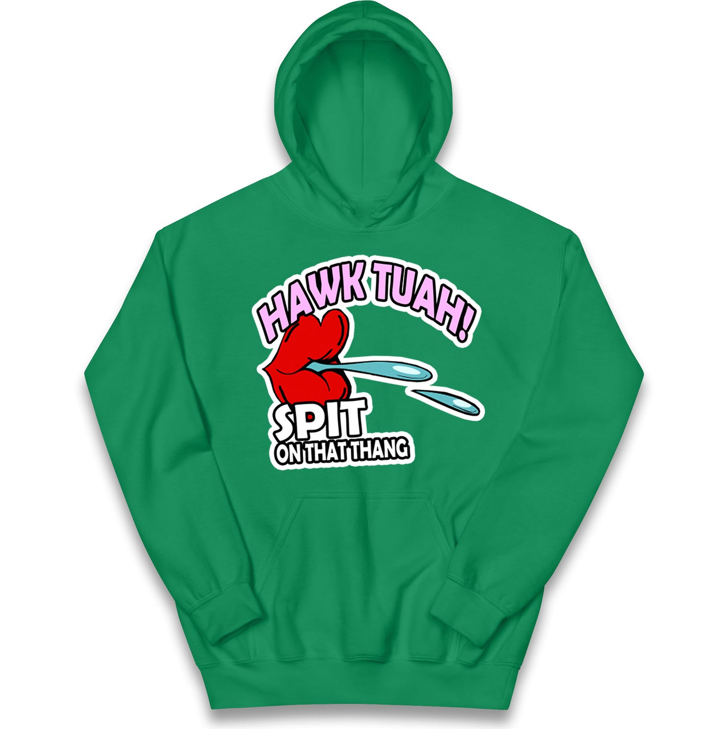 Hawk Tuah Spit on That Thang Kids Hoodie