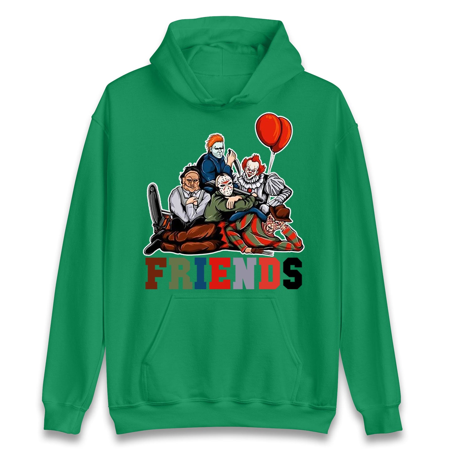 Horror Vintage Characters Friends Halloween Hoodie