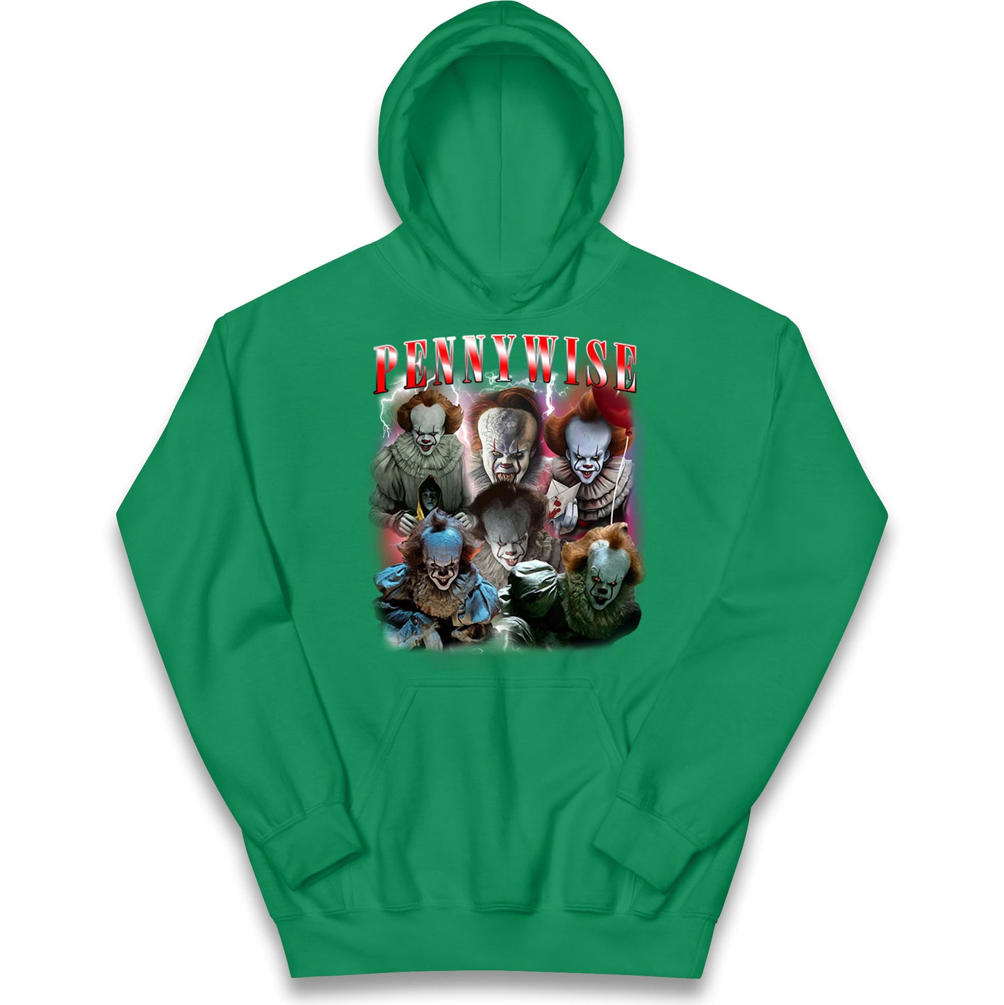 The Clown Pennywise Scary Halloween Bootleg Kids Hoodie