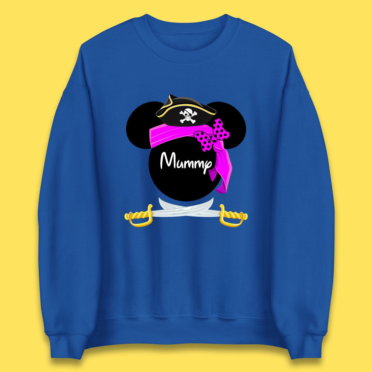 Disney Pirate Mickey Mouse Pirate Minnie Mouse Head Disney World Pirate Swords Cruise Trip Magical Kingdom Unisex Sweatshirt