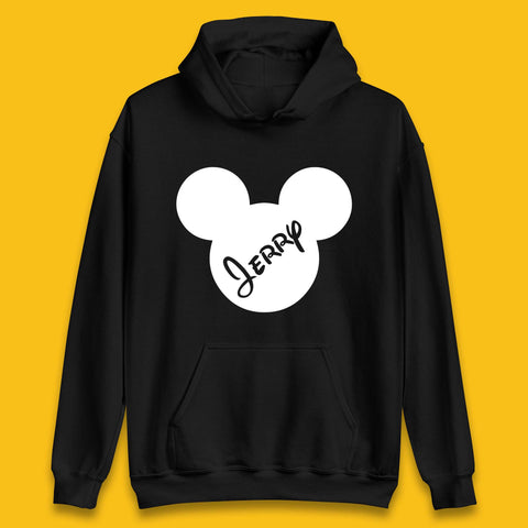 Personalised Disney Mickey Mouse And Minnie Mouse Head Your Name Disneyland Trip Unisex Hoodie