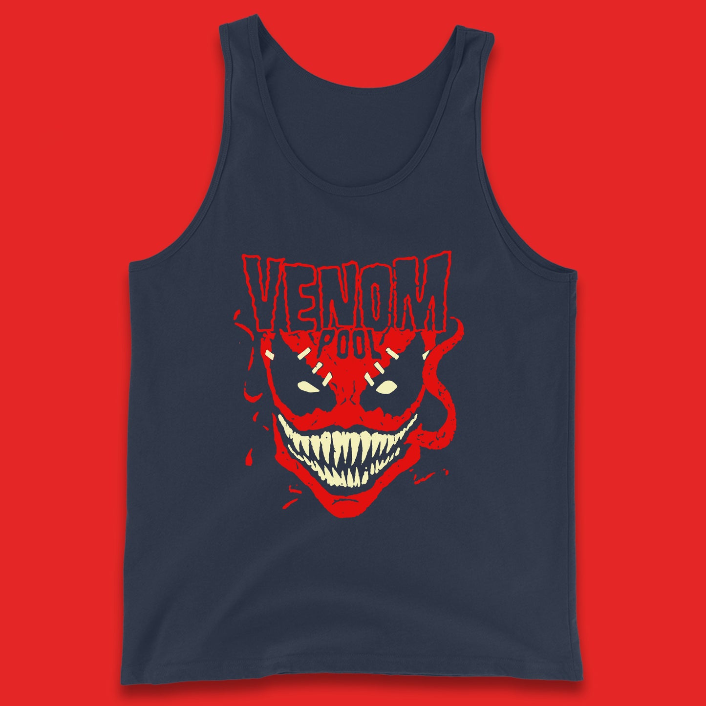 Venom Pool Marvel Avengers Venom Face Venom-Pool Marvel Comics Superhero Marvel Universe Movie Character Tank Top