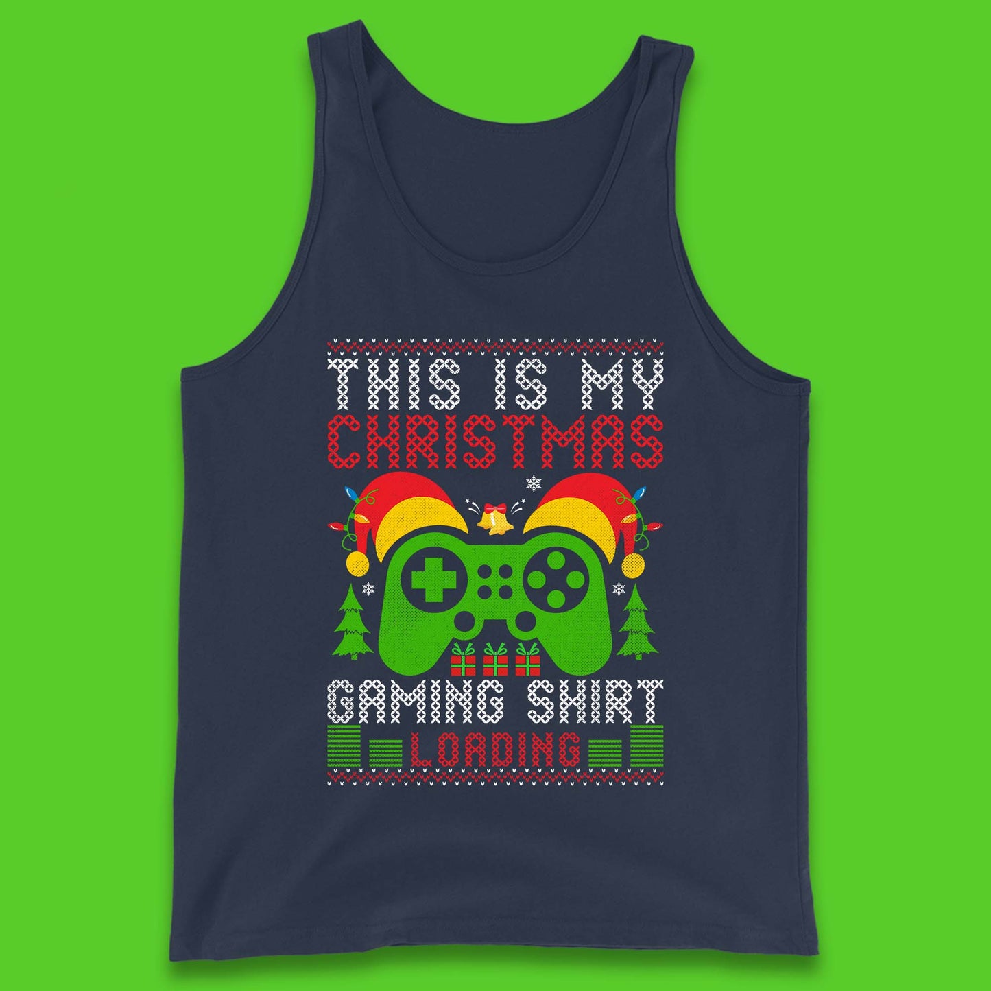 Loading Gamer Christmas Tank Top