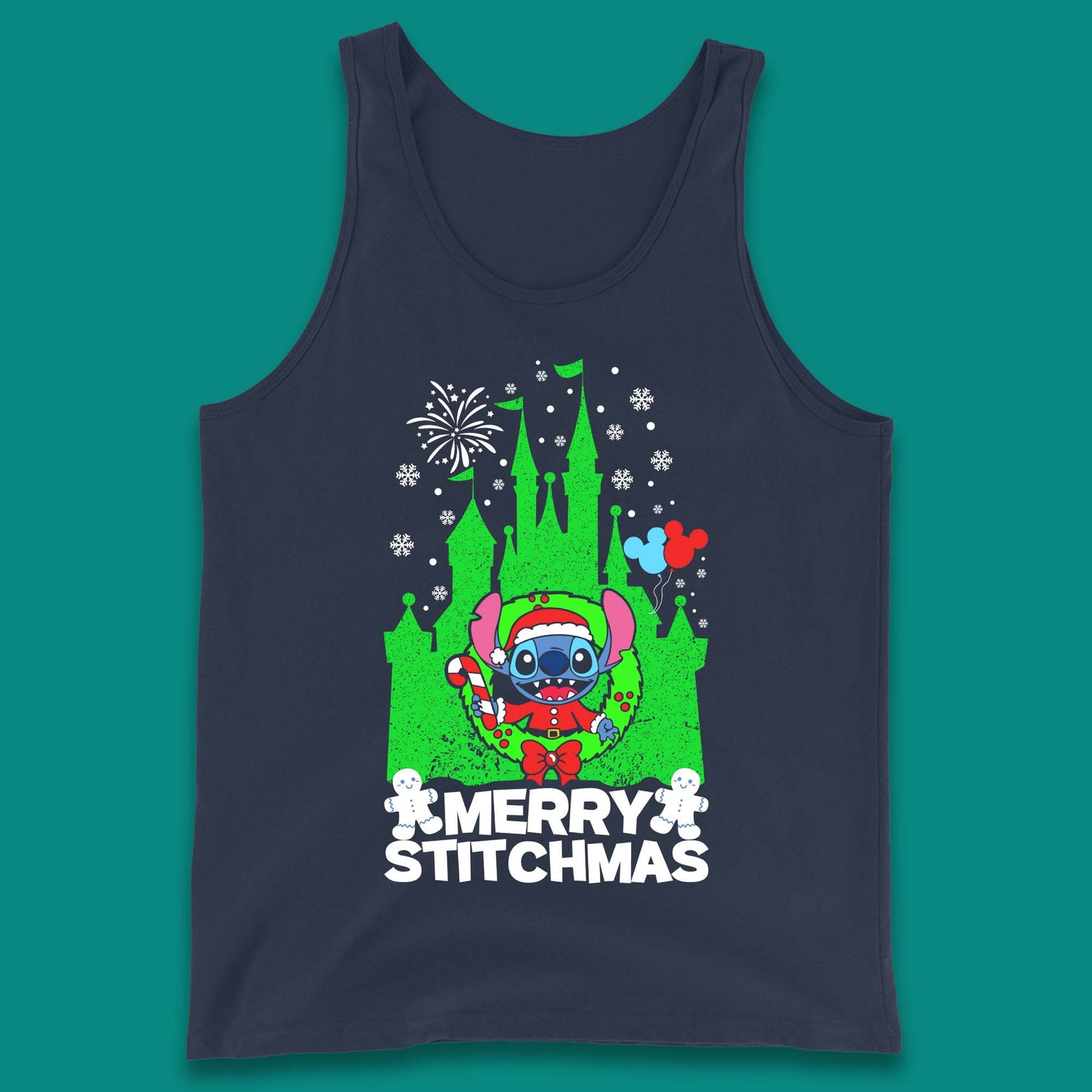 Merry Stitchmas Christmas Tank Top