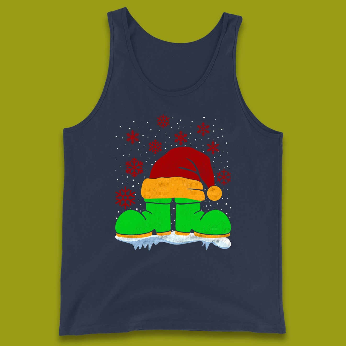 Santa Shoe Christmas Tank Top