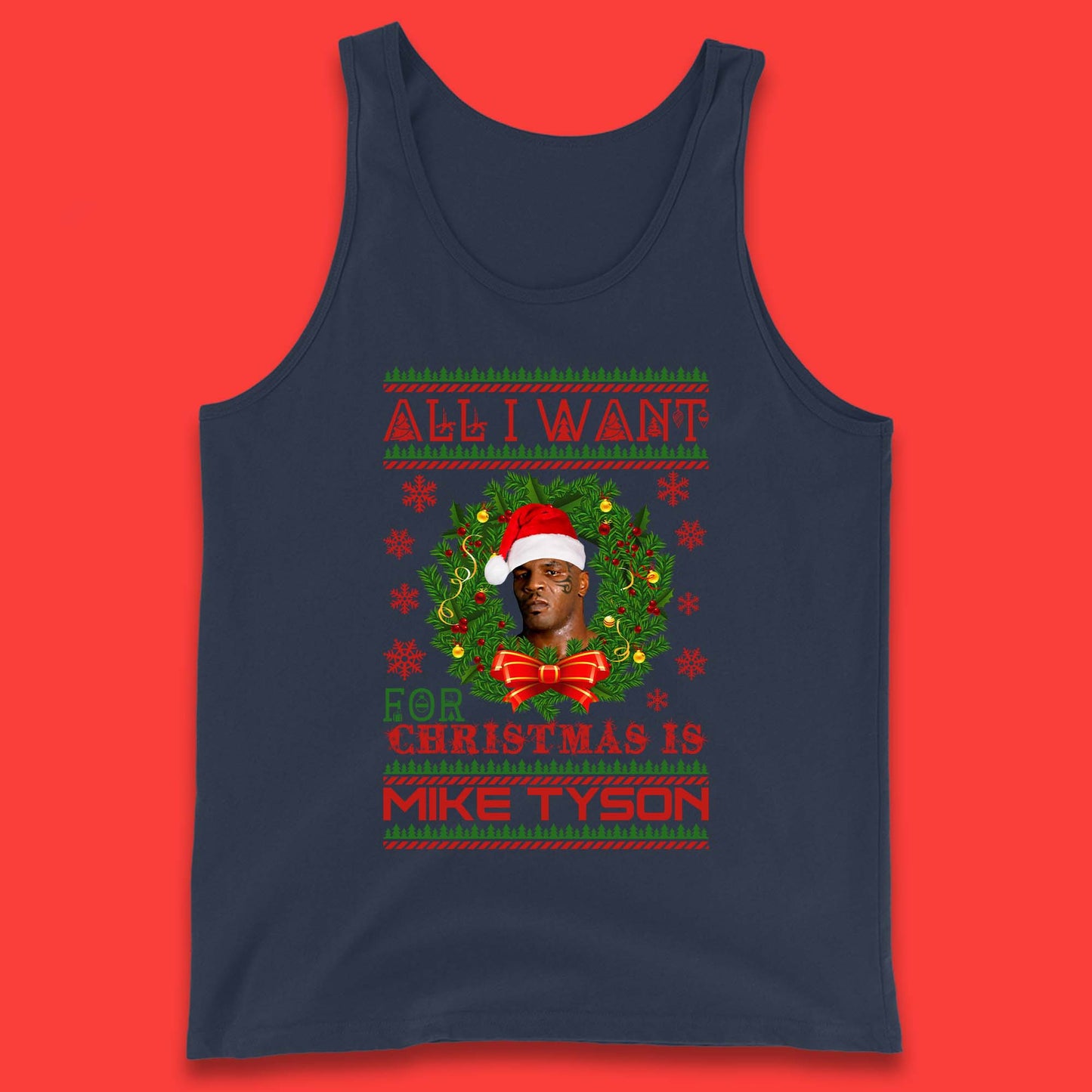 Mike Tyson Christmas Tank Top