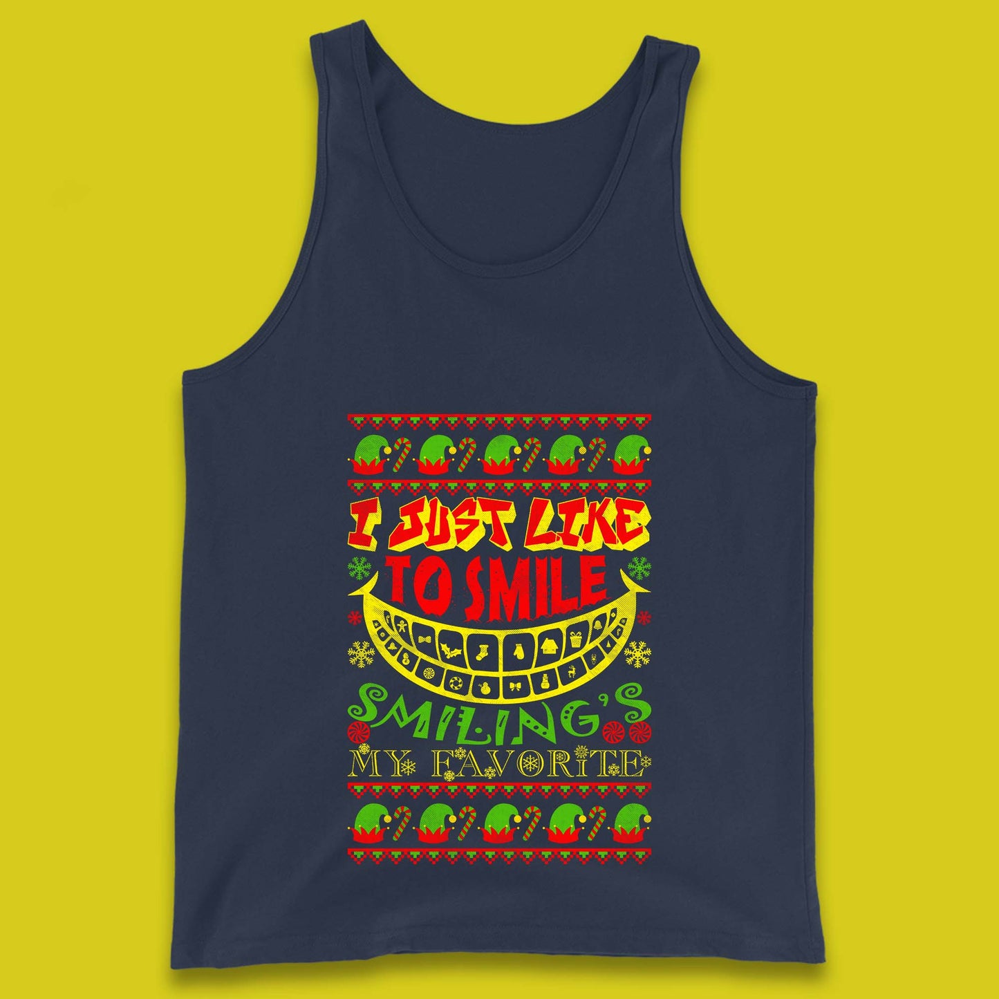 christmas elf tank top