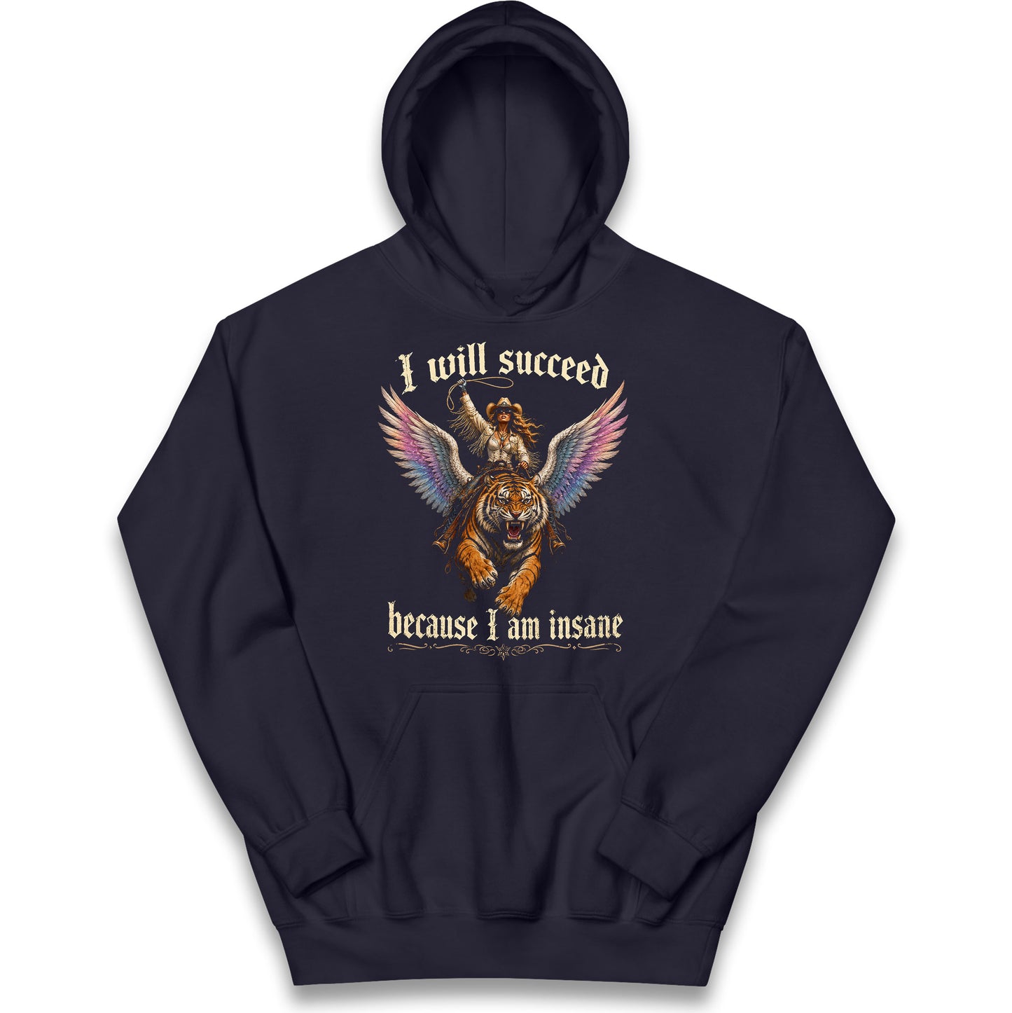 I Will Succeed Because I Am Insane Kids Hoodie