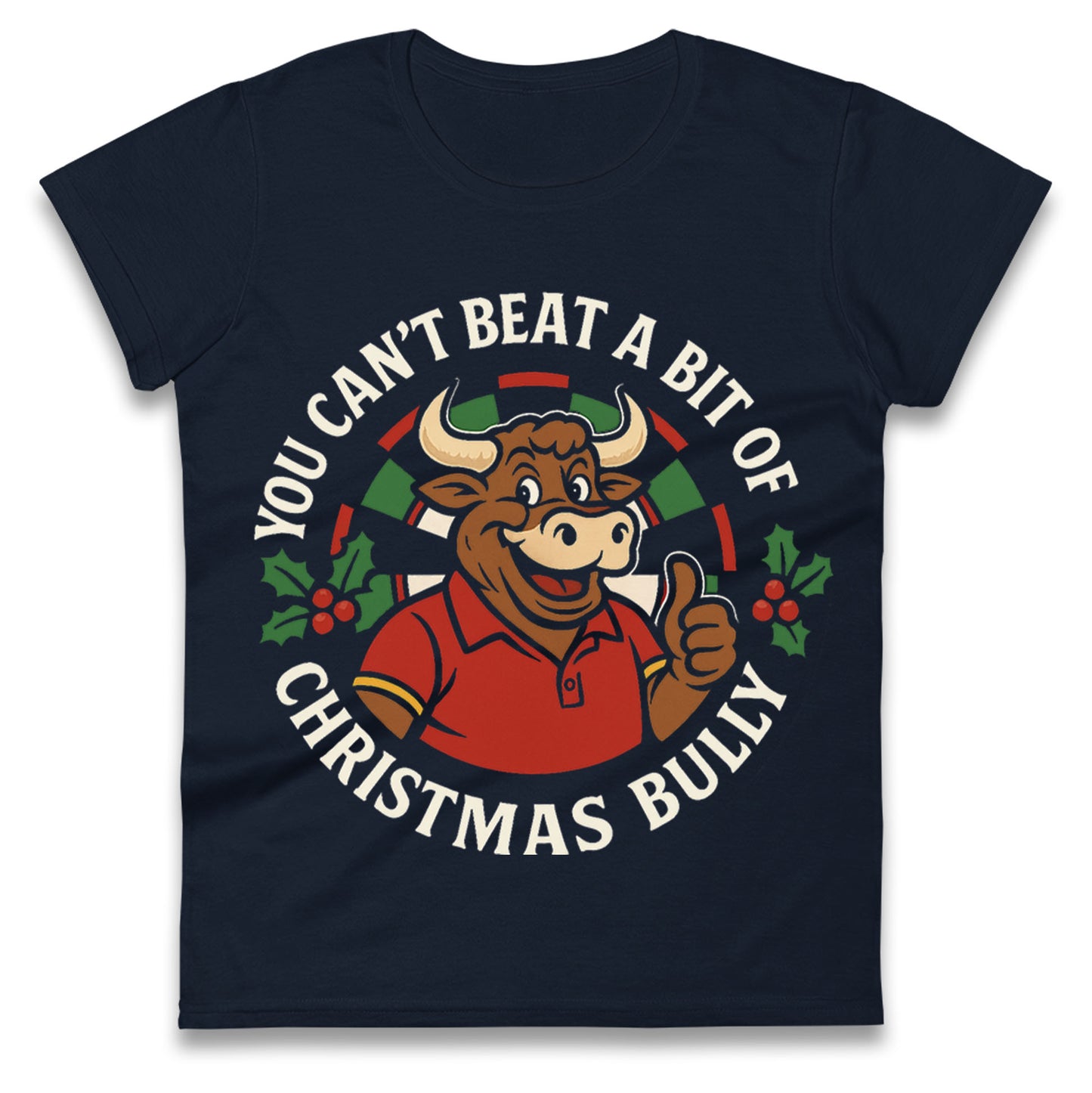 Bullseye Xmas Ladies T Shirt