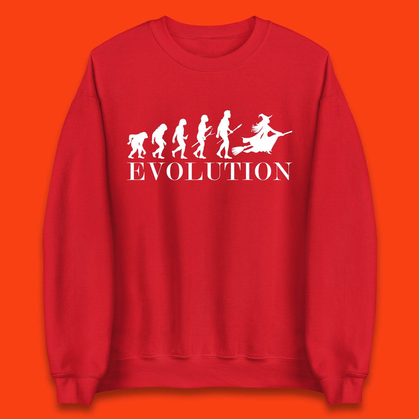Witch Evolution Halloween Scary Spooky Witch Costume Unisex Sweatshirt