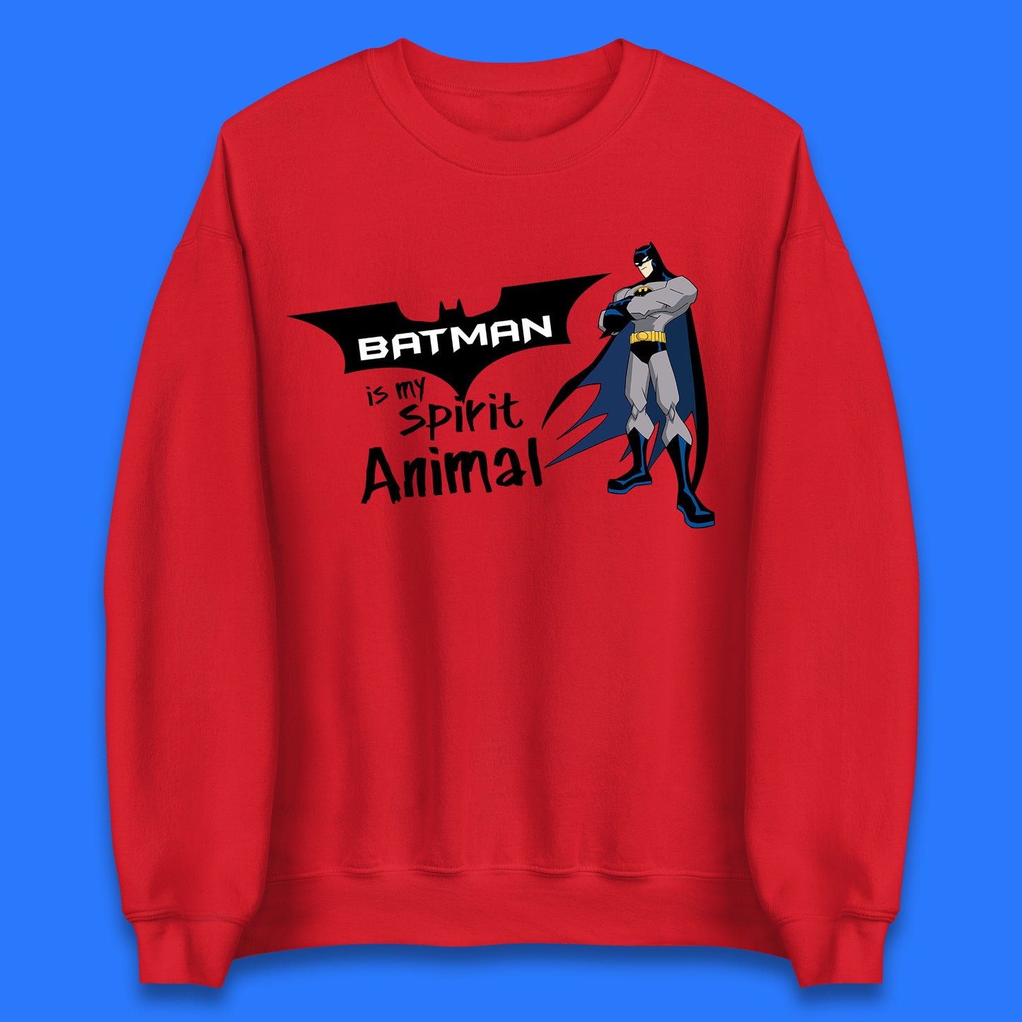 Batman Is My Spirit Animal DC Comics Batman Basic Logo Superhero Dc Movie Character Unisex Sweatshirt