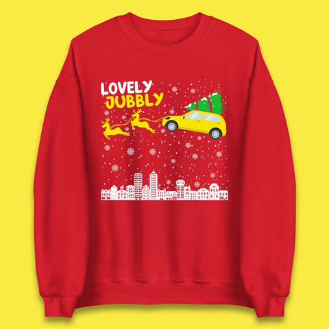 Lovely Jubbly Car Christmas Unisex Sweatshirt