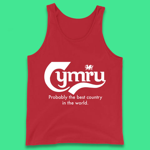 Cymru Probably The Best Country In The World Funny Carlsberg Wales Gift Tank Top