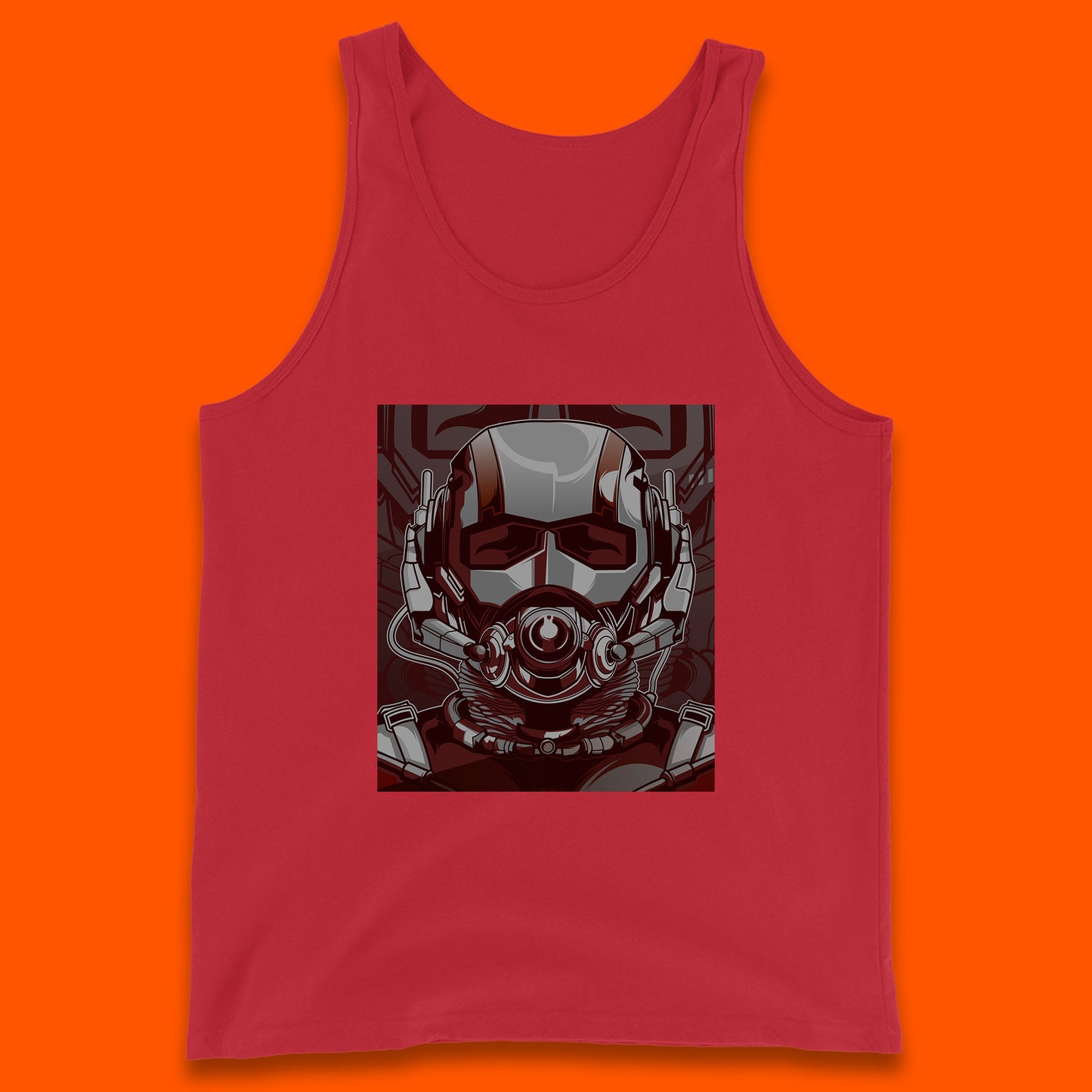 Marvel Comics Ant Man And The Wasp American Superhero Film Ant Man Face Helmet Avengers Movie Tank Top