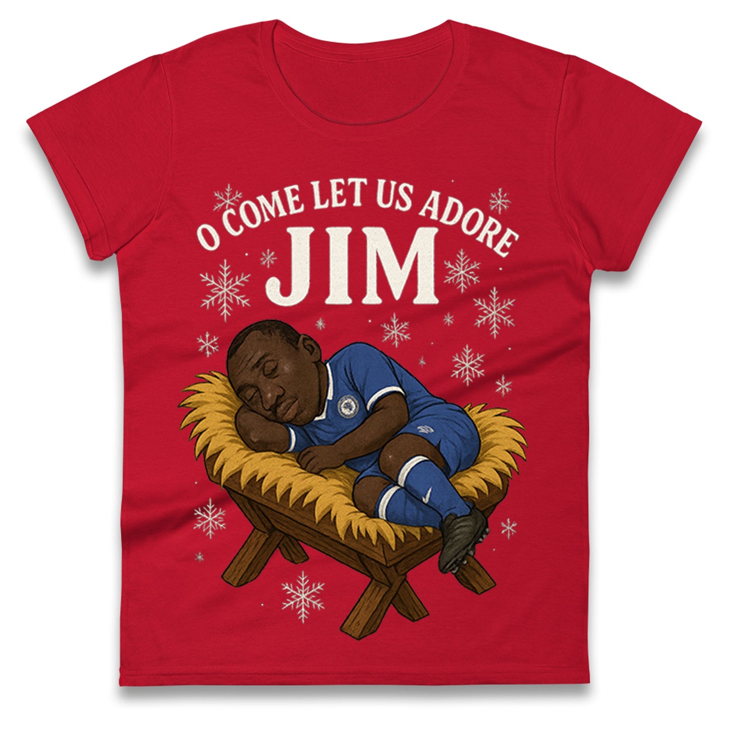 Retro Chelsea Christmas Ladies T Shirt