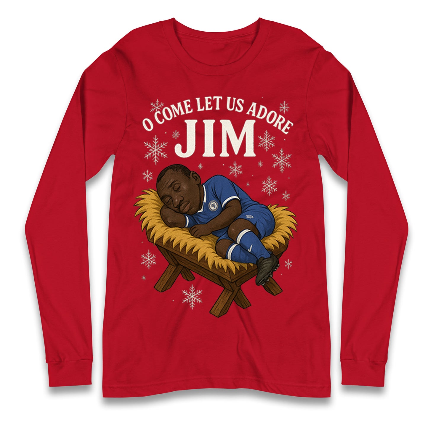 Retro Chelsea Christmas Longsleeve T Shirt