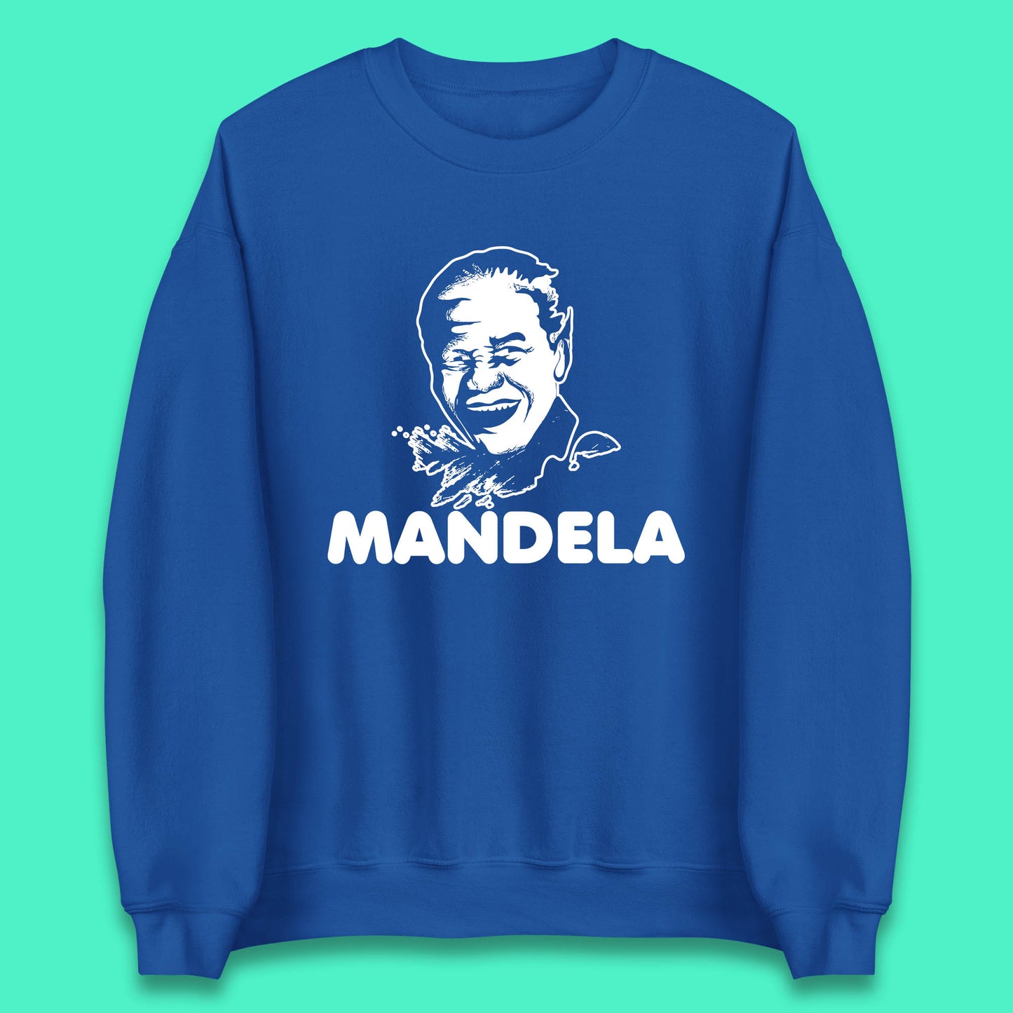 Mandela Portrait Art Black Lives Matter Nelson Mandela International Day Unisex Sweatshirt