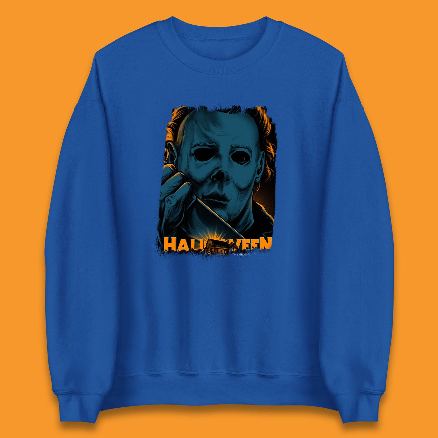 Halloween (1978) Poster Slasher Film Michael Myers Halloween Horror Thriller Movie Character Unisex Sweatshirt