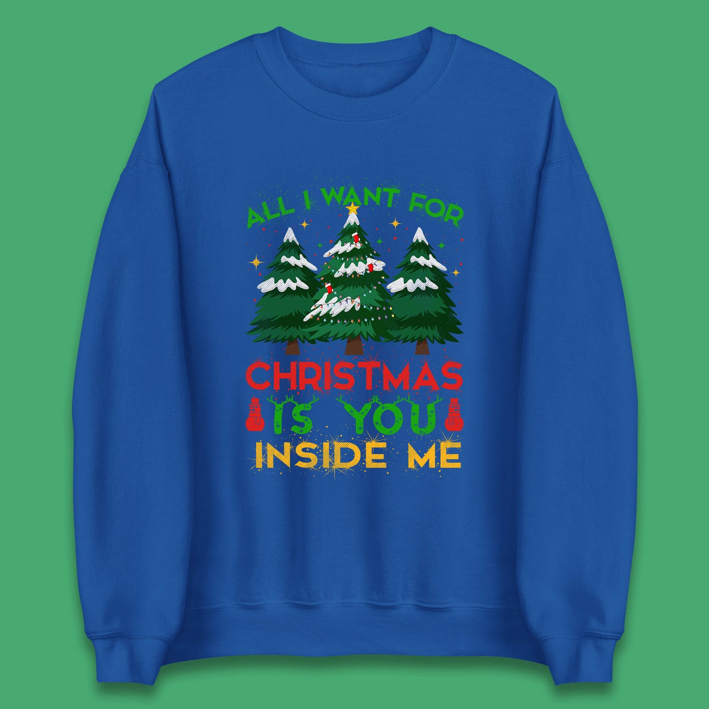 christmas tree ringer sweatshirt