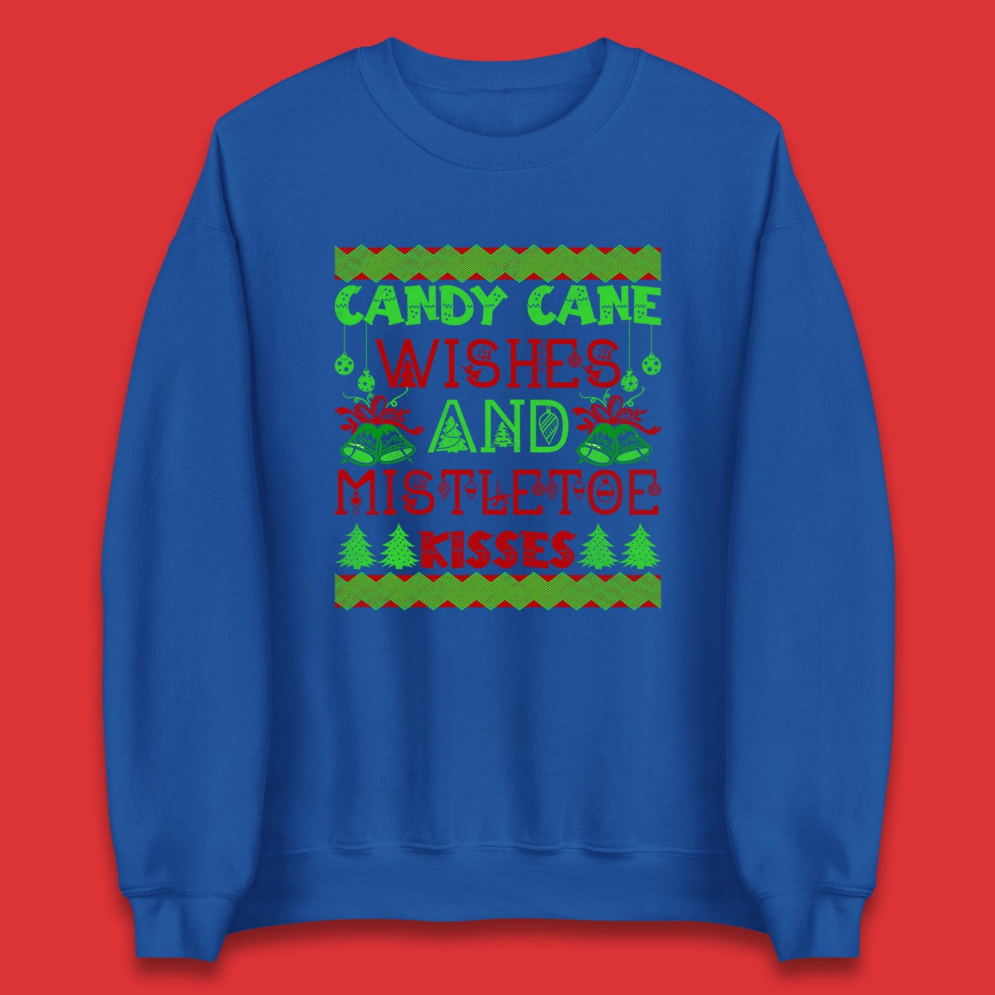 candy cane christmas sweatshirt
