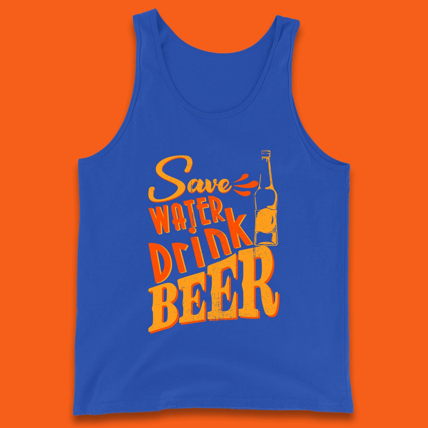 Save Water Drink Beer Halloween Horror Scary Beer Drinking Party Tank Top
