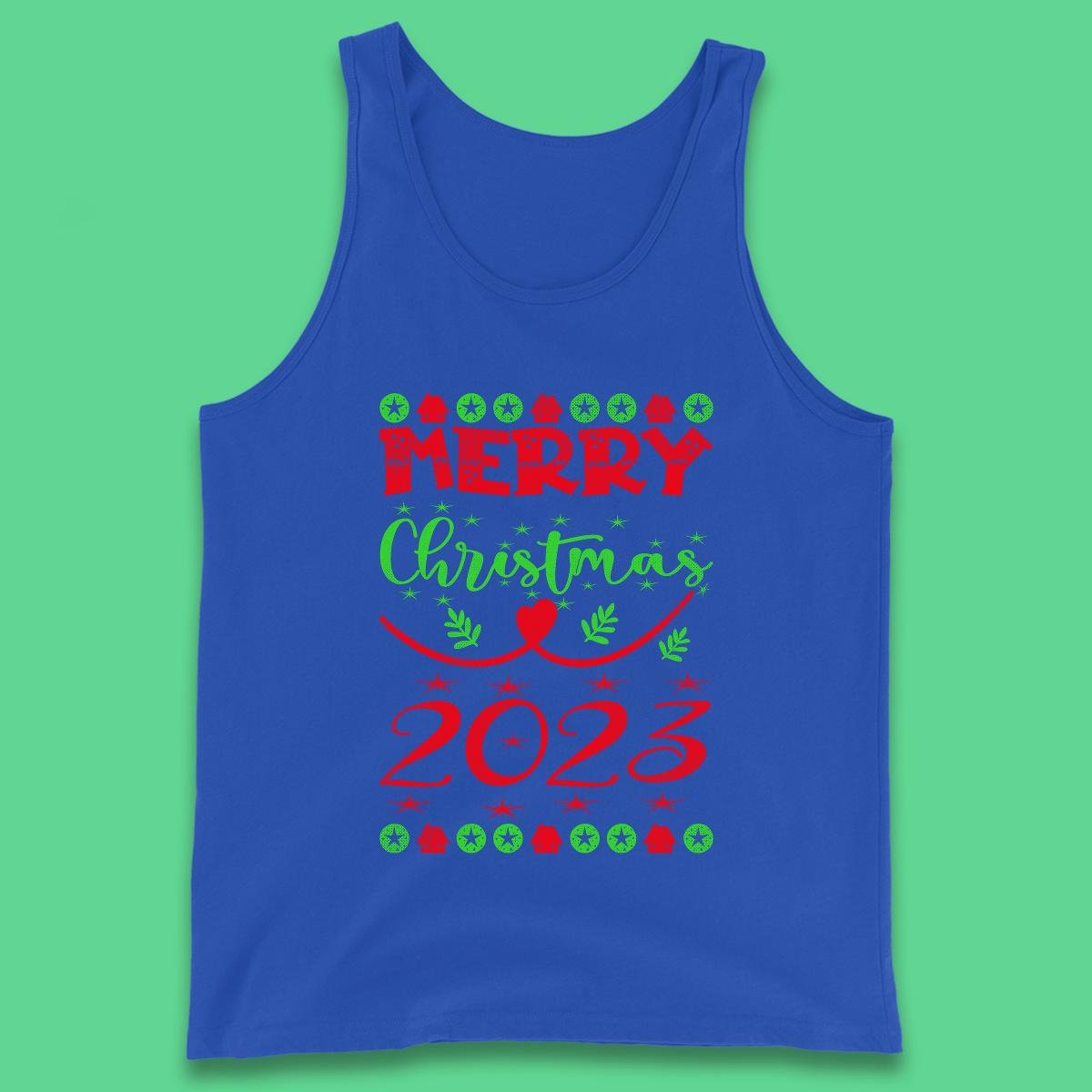 Merry Christmas 2023 Winter Holiday Xmas Festive Celebration Tank Top