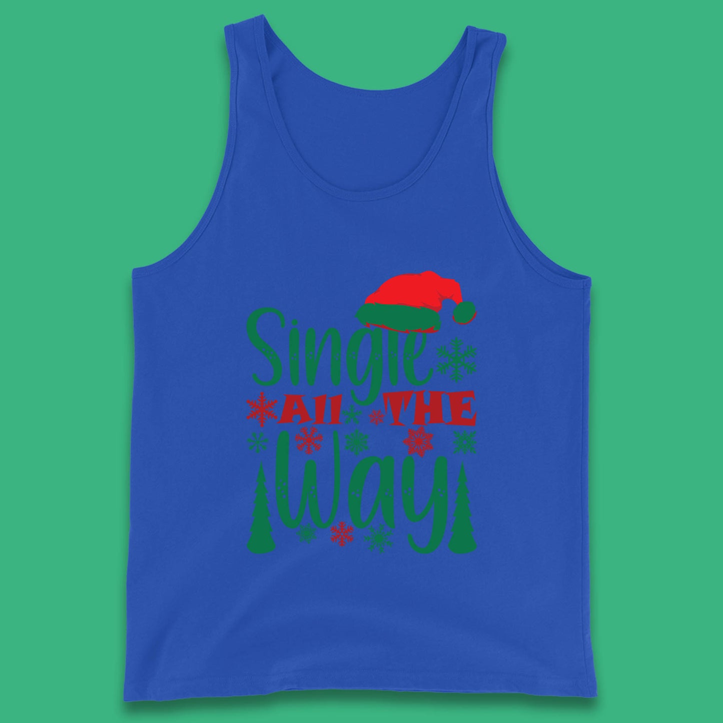single all the way christmas tank top