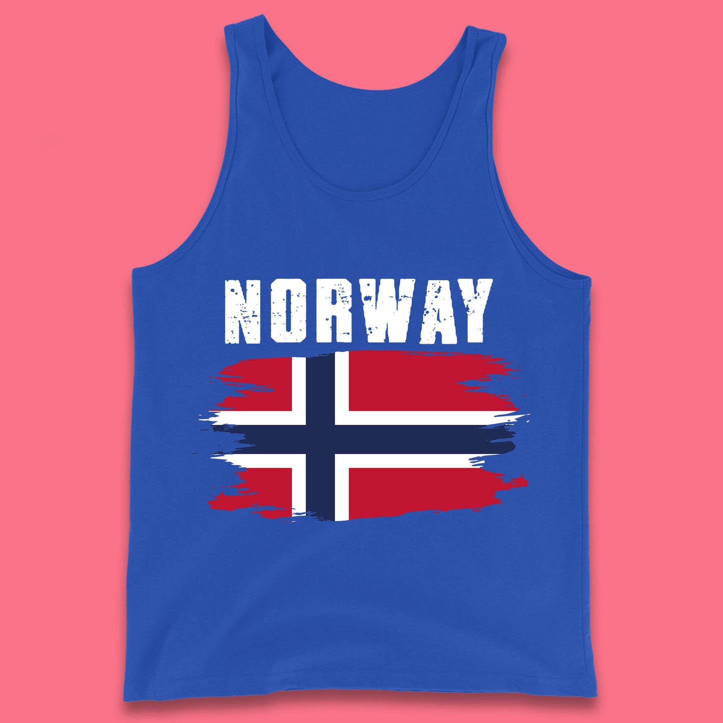 Distressed Norway Flag Kingdom Of Norway Patriotic Norwegian Flag Tank Top