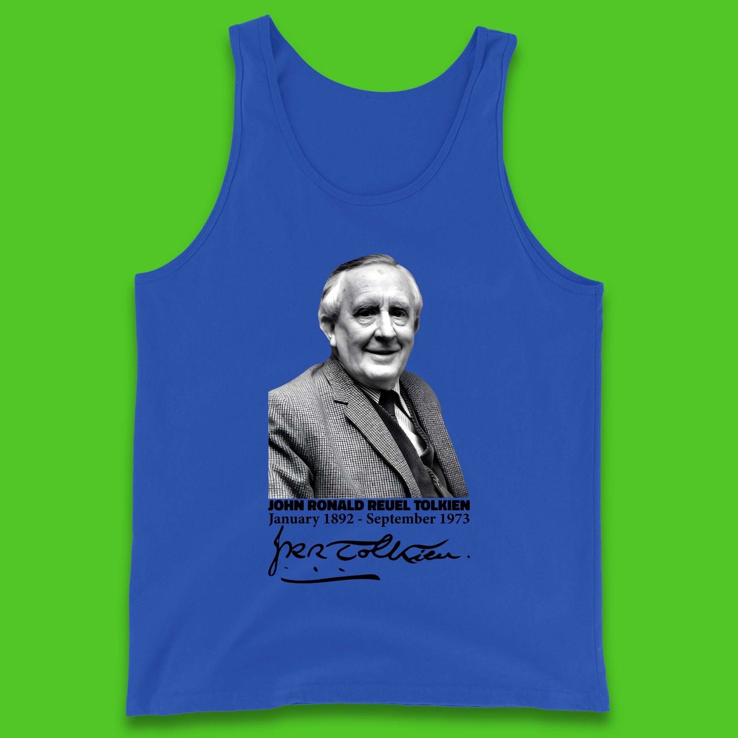 John Ronald Reuel Tolkien Signature Tank Top