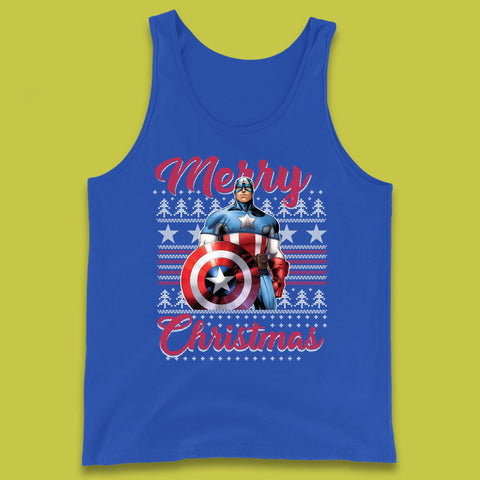 Captain America Christmas Tank Top