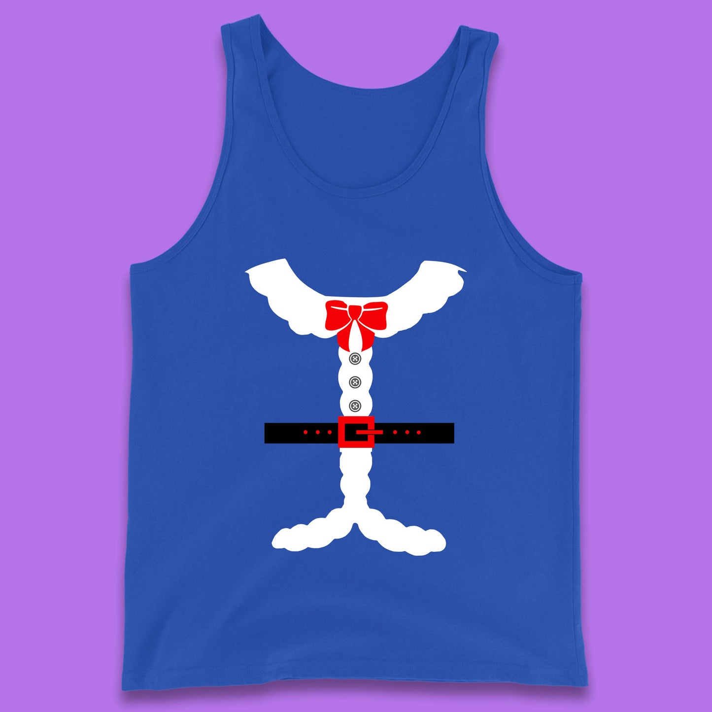 santa costume christmas tank top