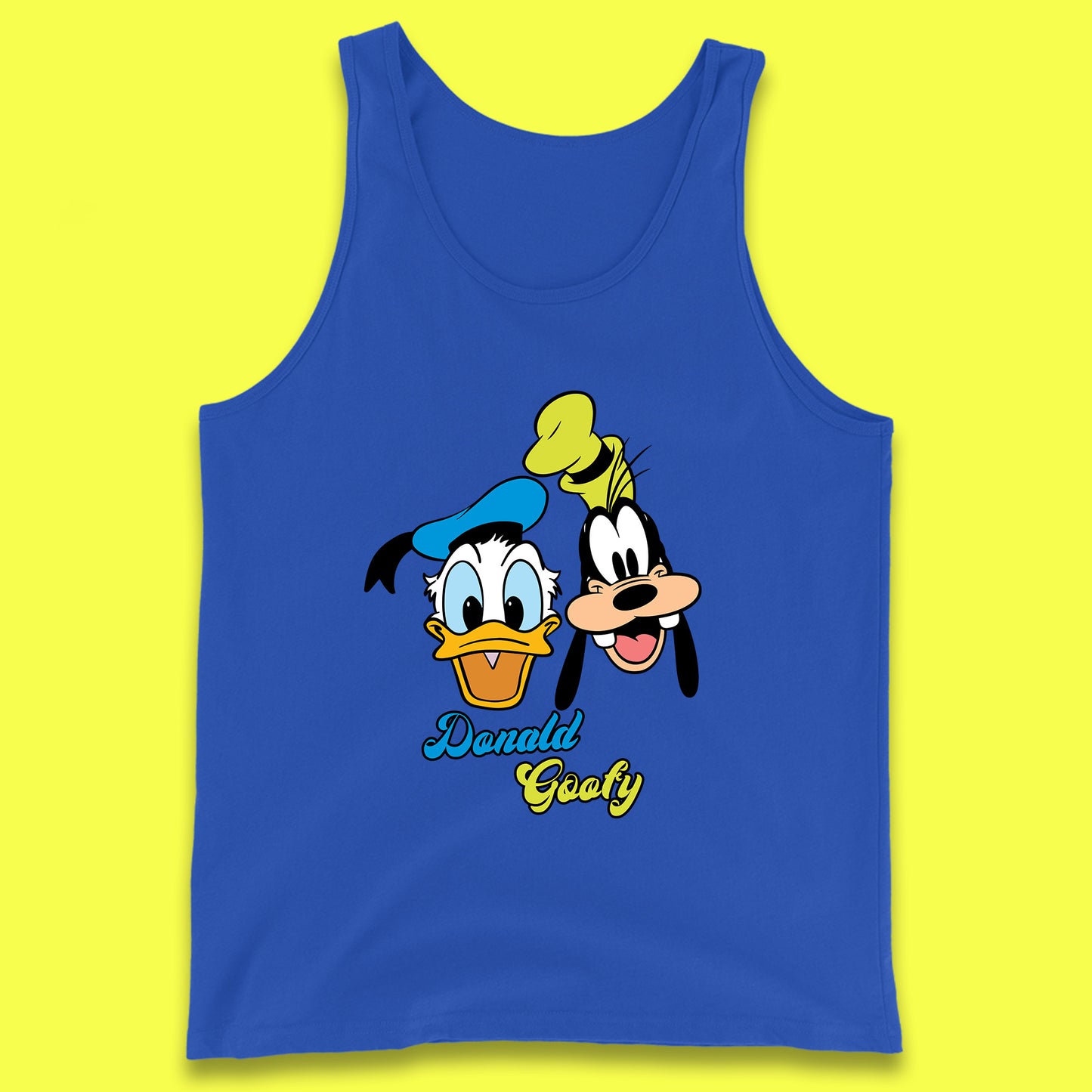 Disney Cartoon Characters Donald Duck And Pluto Goofy Face Disney World Trip Disney Vacation Tank Top
