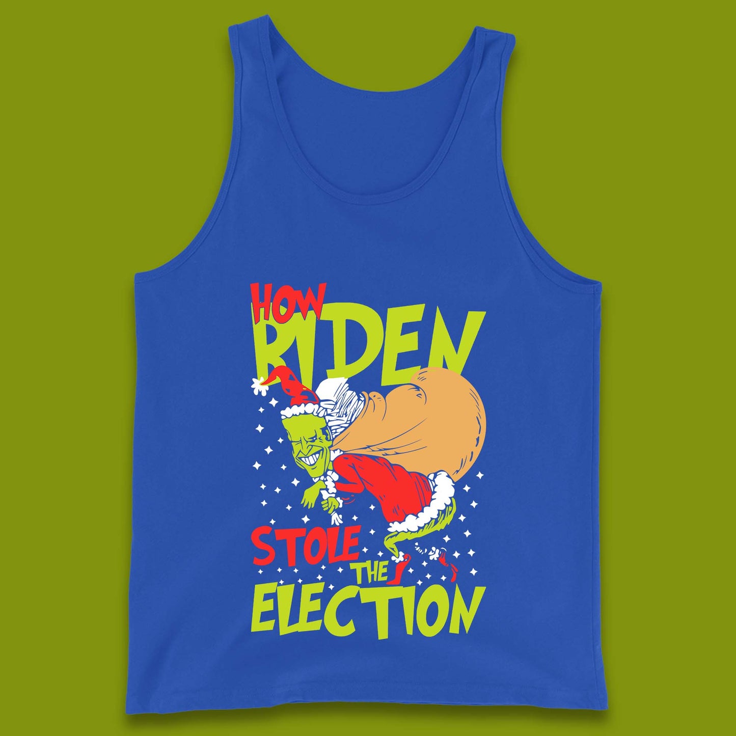 biden stole election tank top