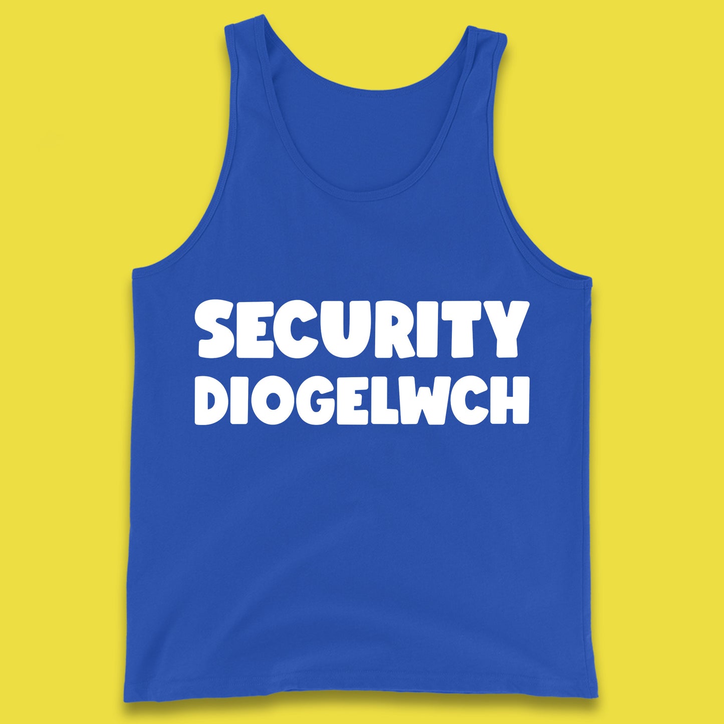 Security Diogelwch Security Services Diogelwch Cymru Workwear Guard Doorman Bodyguard Tank Top
