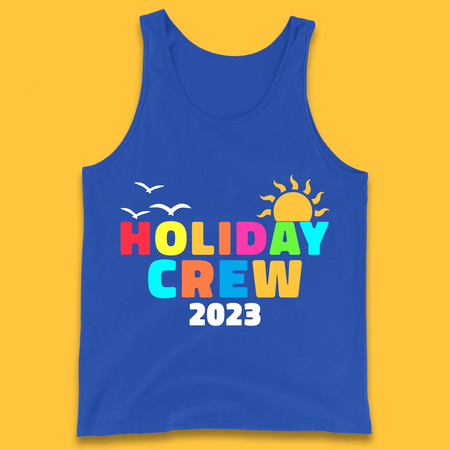 Holiday Crew 2023 Summer Vacation Beach Trip Reunion Tank Top