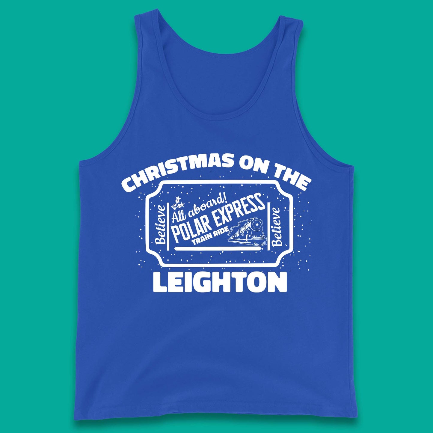 Polar Express Christmas Train Tank Top