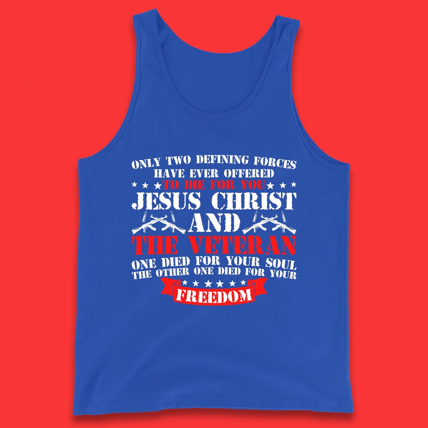 Jesus Christ And The Veteran Tank Top