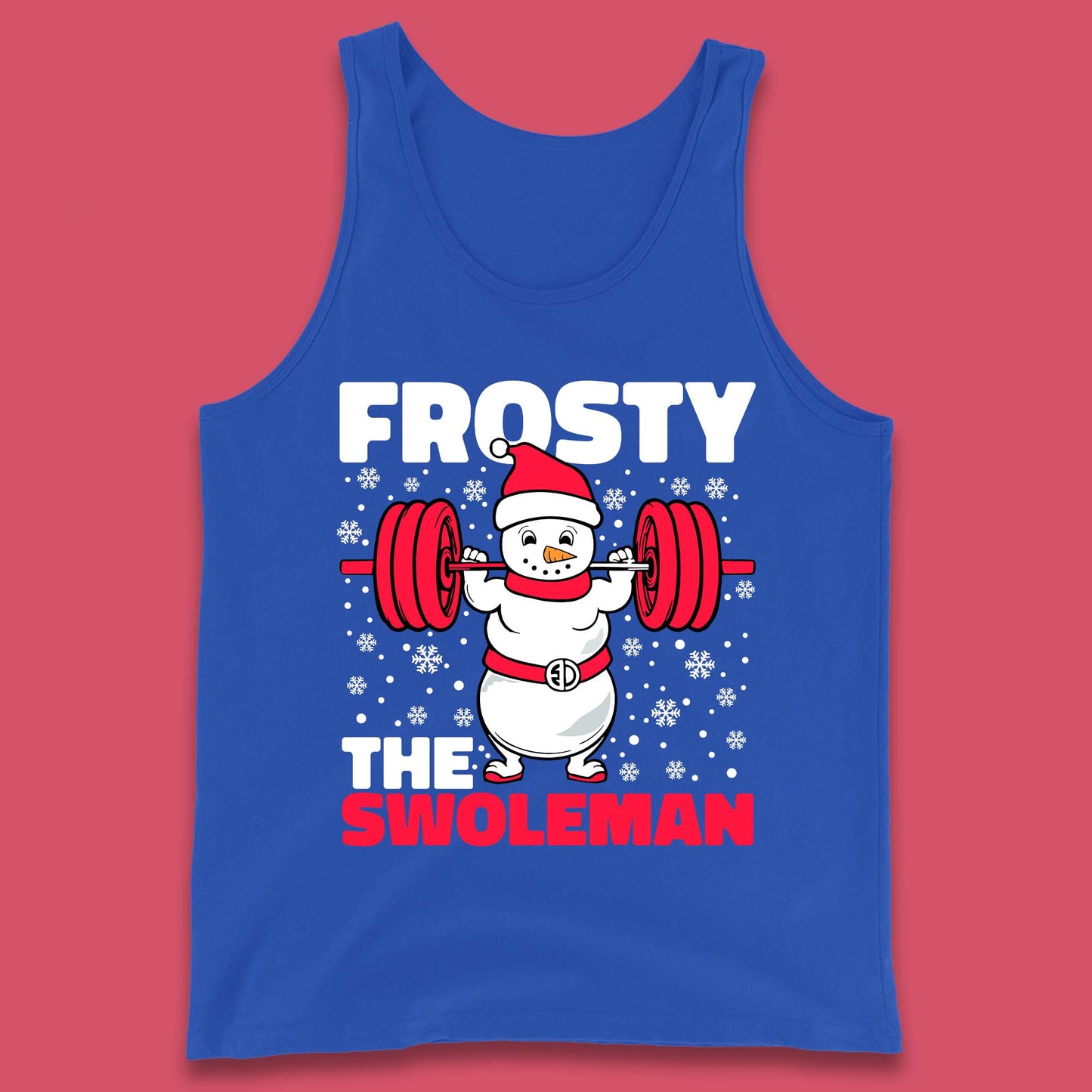 Frosty The Swoleman Christmas Tank Top