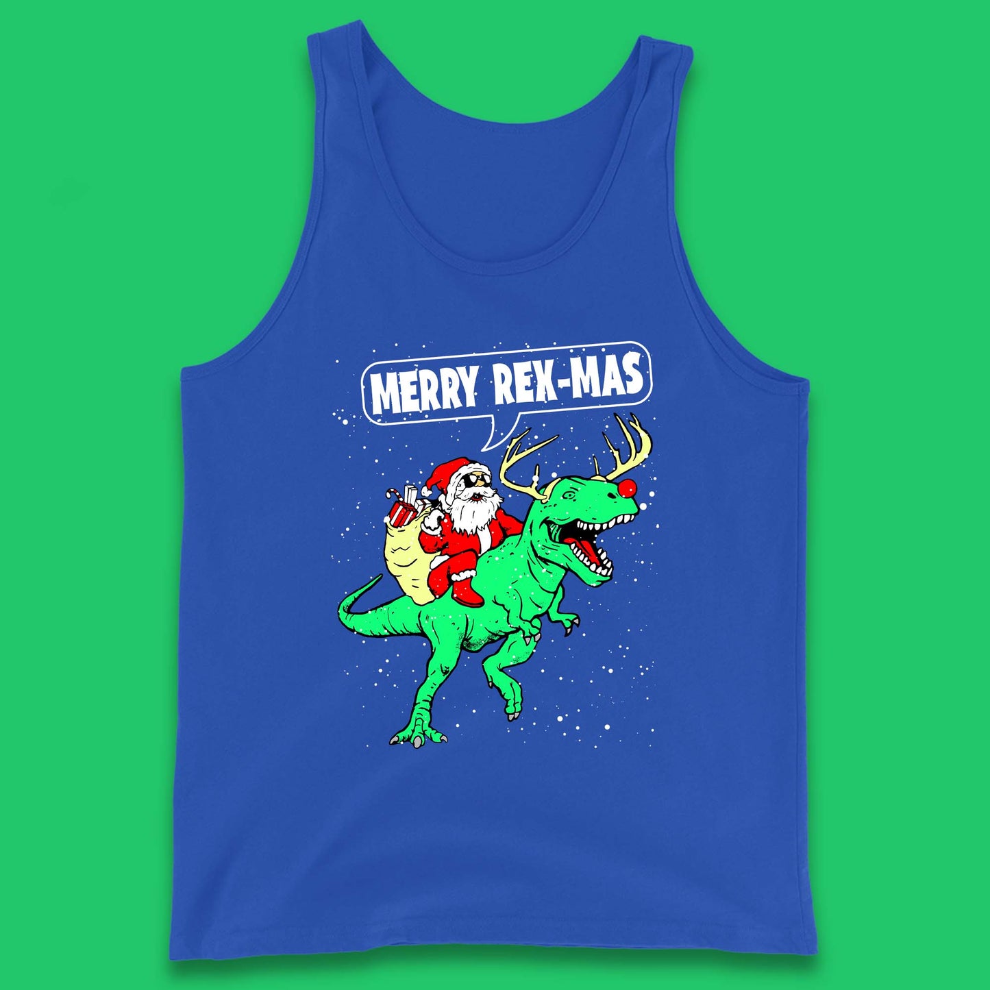 Merry Rex-Mas Christmas Tank Top