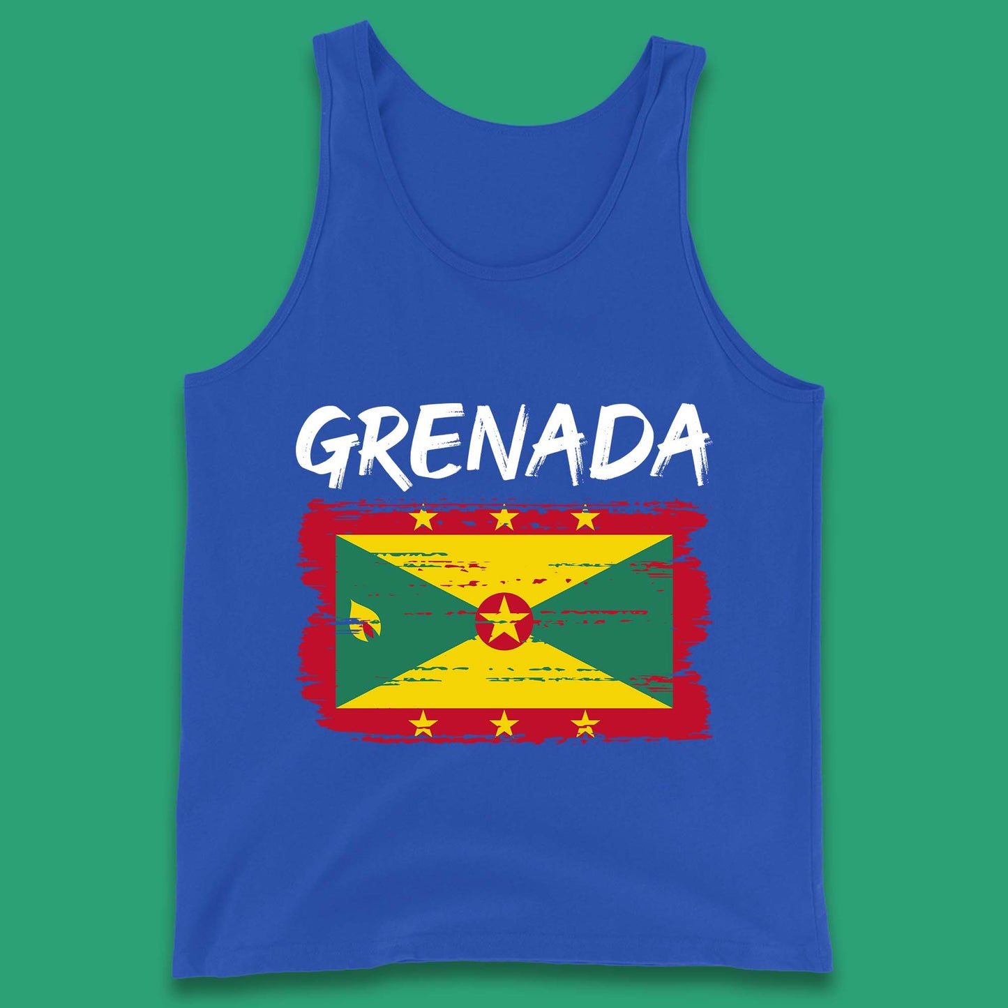 Grenada Flag Distressed Grenadian Heritage Country In The Caribbean Tank Top